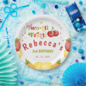 Twee-tti Frutti Fruity Fun Tweede Verjaardagsfeest Papieren Bordje (Feest)