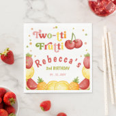 Twee-tti Frutti Fruity Fun Tweede Verjaardagsfeest Servet (Insitu)