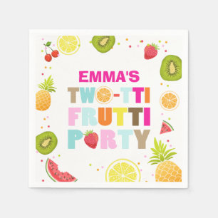 Twee-tti frutti Papier servet Fruit Verjaardag Fru