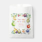 Twee-tti Frutti Schattigee vruchten 2e verjaardags Bedankzakje (Voorkant)