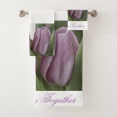 Twee Tulpen samen Bad Handdoek (Insitu)