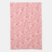 Twee Tulpen ventilatorschets in rood Theedoek (Verticaal)