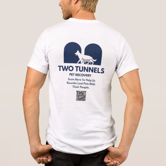 Twee Tunnels Tri-Blend Shirt (Achterkant)