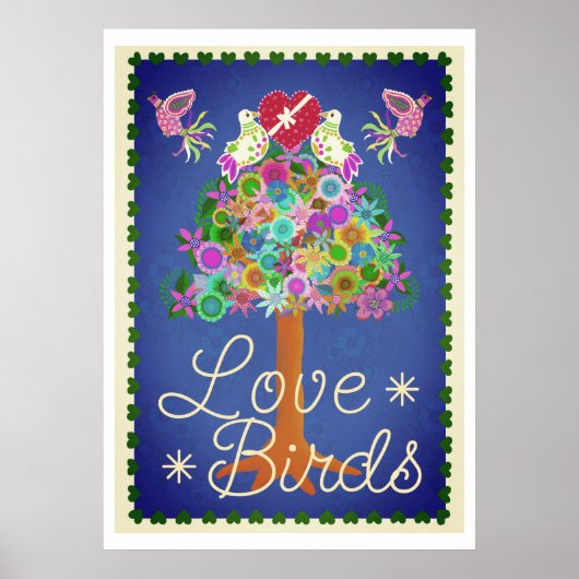 Twee Turtle Doves 20x28poster Poster (Voorkant)