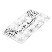 Twee Tuxedo Groom Gay Bruiloft Save the Date Magneet (Linkerzijde)