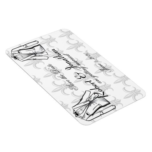 Twee Tuxedo Groom Gay Bruiloft Save the Date Magneet (Rechterzijde)