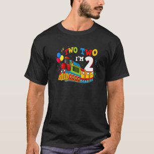 Twee twee i m2-treinen voor peuter-jongens-meisjes t-shirt