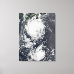Twee typesystemen die het Verre Oosten naderen Canvas Afdruk