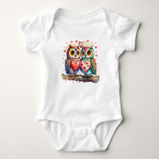 Twee uilen in liefde Baby-outfit - Schattigee Vale Romper