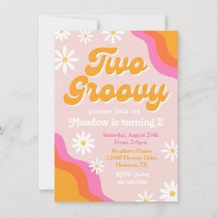 Twee uitnodigingen voor de geboorte van Groovy   G