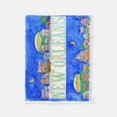 Twee Uitzichten New Orleans Fleece Blanket Deken (Voorkant)
