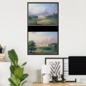 Twee Uitzichten van Apley Priory Poster (Thuiskantoor)