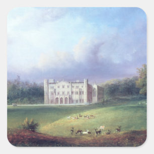 Twee Uitzichten van Apley Priory Vierkante Sticker