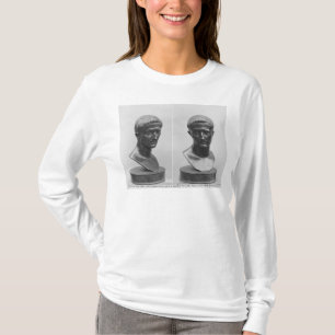 Twee uitzichten van een buste van keizer Augustus T-shirt