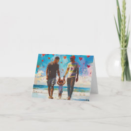 Twee vaders Digitale Kunst Feestdagen Kaart