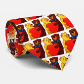 TWEE VALENTIJN TEDDY BEARS STROPDAS (Opgerold)