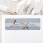 Twee van ons | Ocean Love Starfish trouwadres Etiket (Insitu)