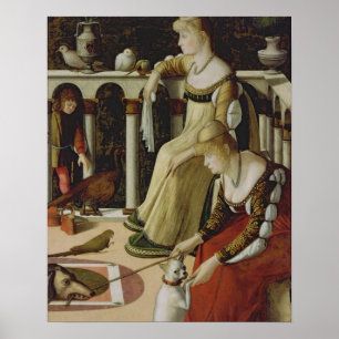 Twee Venetiaanse Dames (panel) Poster