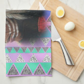 Twee veren theedoek (Quarter Fold)