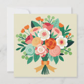 Twee verenigde harten kaart (Achterkant)