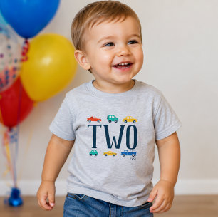Twee Verjaardags T-Shirt voor Vervoer