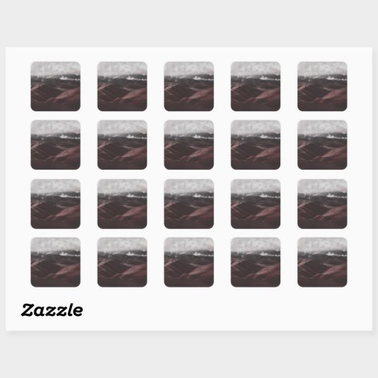 Twee Vierkante Sticker (Vel)