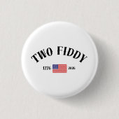 Twee Vijf Ronde Button 3,2 Cm (Voorkant)