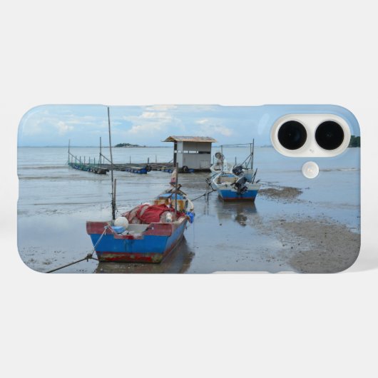 Twee vissersboten in Penang, Maleisië Case-Mate iPhone Case (Achterkant (horizontaal))