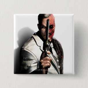 Twee vlakken 2 vierkante button 5,1 cm