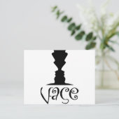 Twee vlakken of vlakke optische illusie briefkaart (Staand voorkant)