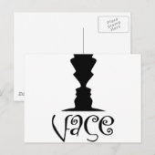 Twee vlakken of vlakke optische illusie briefkaart (Voorkant / Achterkant)