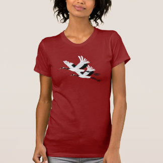 Twee vliegende kranen t-shirt