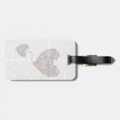 Twee vlinderharten bagagelabel (Achterkant horizontaal)