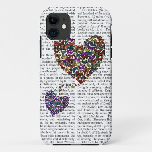 Twee vlinderharten Case-Mate iPhone case (Achterkant)