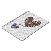 Twee vlinderharten notitieboek (Linkerzijde)