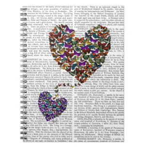 Twee vlinderharten notitieboek