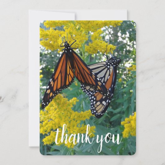 Twee  vlinders bedankkaart (Voorkant)