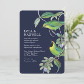 Twee vogelhuwelijken kaart (Staand voorkant)