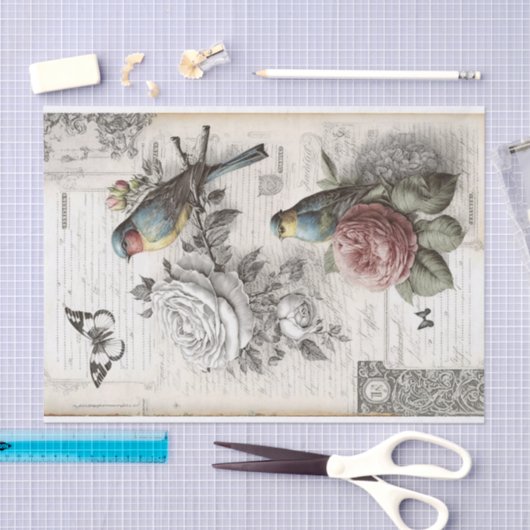 Twee Vogels  Decoupage Tissuepapier (Craft)