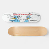 twee vogels één steen skateboard (Horizontaal)