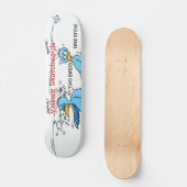 twee vogels één steen skateboard (Voorkant)