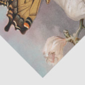 Twee vogels en Butterfly Shabby Chic Decoupage Tissuepapier (Detail)