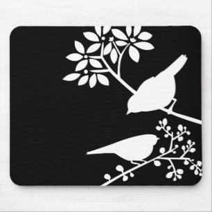 Twee vogels Mousepad Muismat