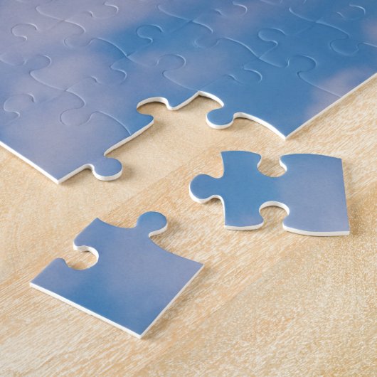 Twee Vogels Vliegen In Wolken Vrijheid Zomer Puzze Legpuzzel (Zijkant)