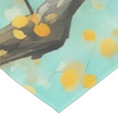 Twee vogels zittend op boomtak tafelkleed (Gekanteld)