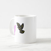 Twee Vogels Zodiac Mok • Tweeling Hemelse Silhouet (Voorkant links)