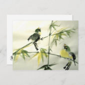 Twee vogelsoorten Briefkaart (Voorkant / Achterkant)