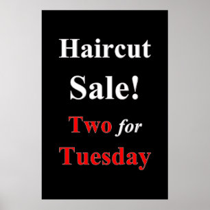 Twee voor dinsdag Poster van de Verkoop Beauty Sal