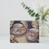 Twee voor het Briefkaart van Tea (Staand voorkant)