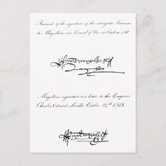 Twee Voorbeelden van de Handtekening Briefkaart (Voorkant)